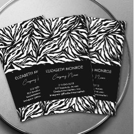 Tarjeta De Visita Zebra Print Modern