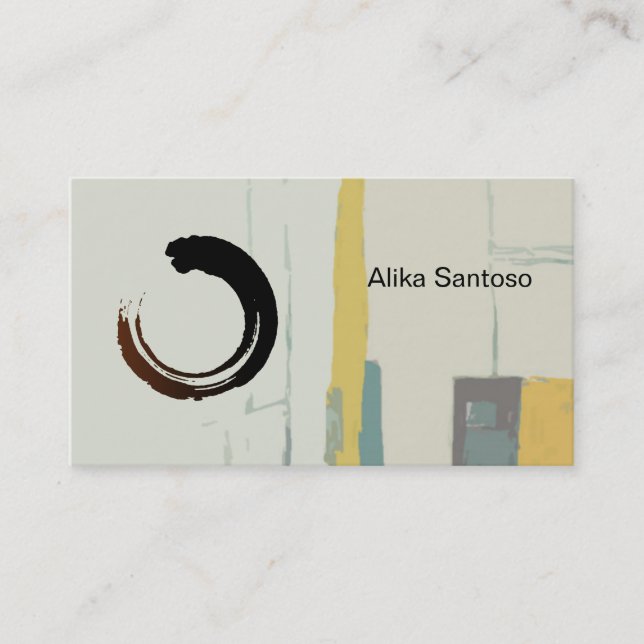 Tarjeta De Visita Zen - Acuarela (Anverso)