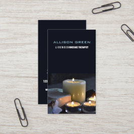 Tarjeta De Visita Zen Aromaterapía Masajista Salon SPA