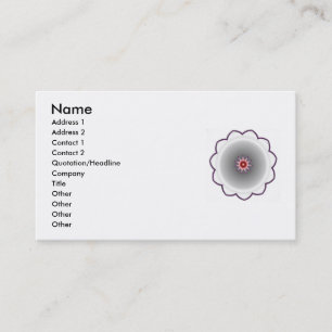 Tarjeta De Visita Zen –mandala de ensueño
