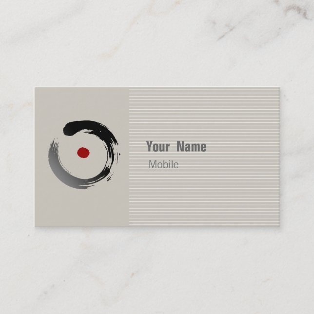 Tarjeta De Visita Zen Sketch (Anverso)