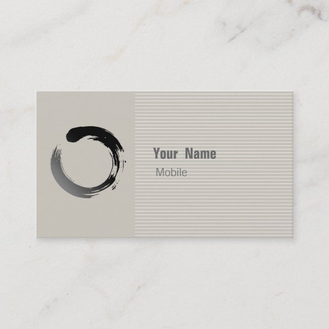 Tarjeta De Visita Zen Sketch (Anverso)
