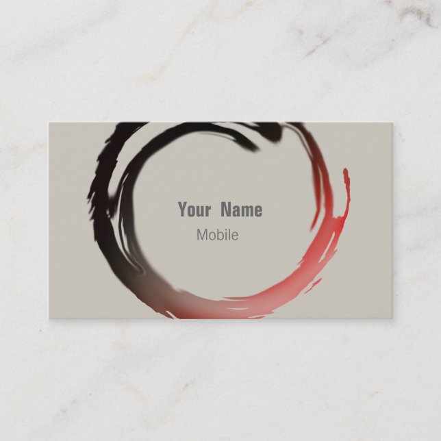 Tarjeta De Visita Zen Sketch (Anverso)