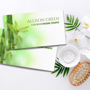 Tarjeta De Visita Zen SPA Salon Aromaterapia Terapia Masajista