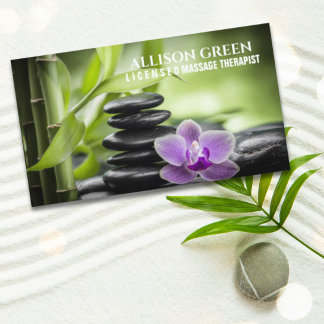 Tarjeta De Visita Zen SPA Salón de belleza Terapia de Aromaterapia M