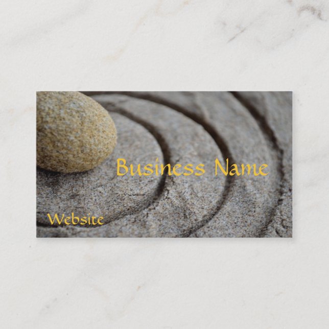 Tarjeta De Visita Zen Stone (Anverso)