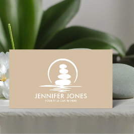 Tarjeta De Visita Zen Stones - armonía y tranquilidad
