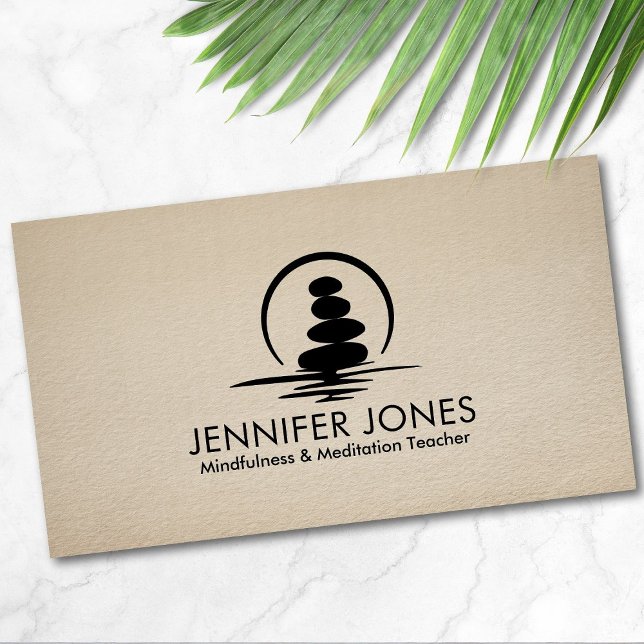 Tarjeta De Visita Zen Stones - armonía y tranquilidad (Subido por el creador)