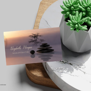 Tarjeta De Visita Zen, Terapeuta Psicólogo, Piedras, Instructor de Y
