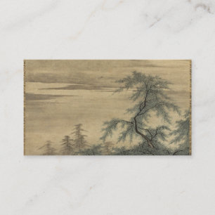 Tarjeta De Visita Zhou Maoshu japonés aprecia los lóbulos