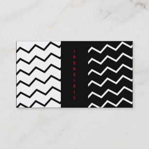 Tarjeta De Visita ¡ZIG negro y blanco y rojo!