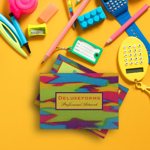 Tarjeta De Visita Zigzag Dyes