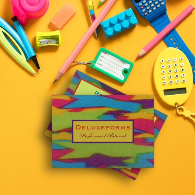 Tarjeta De Visita Zigzag Dyes (Subido por el creador)