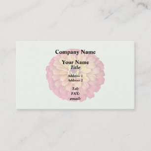 Tarjeta De Visita Zinnia en tonos Naranjas