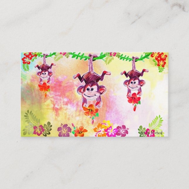 Tarjeta De Visita Zion The Monkey Business Cards (Anverso)