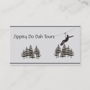 Tarjeta De Visita Zipline Business Cards Personalizable completo