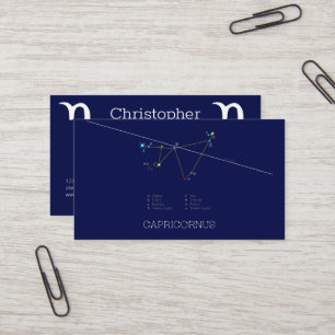 Tarjeta De Visita Zodiac Constellation Capricornus