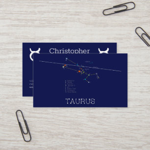 Tarjeta De Visita Zodiac Constellation Taurus