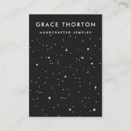 Tarjeta De Visita Zodiac Gold Stars Earl Jewelry Display Card