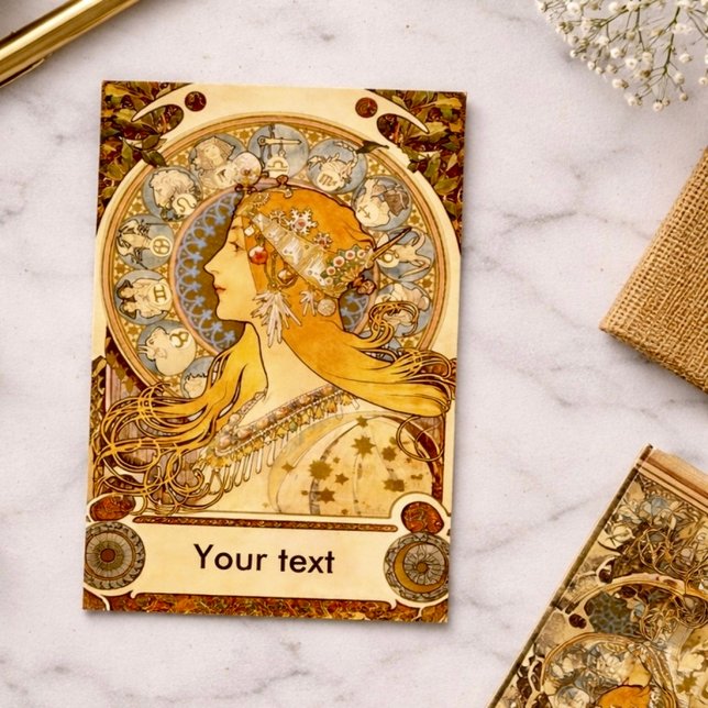 Tarjeta De Visita Zodiaco de Mucha (Subido por el creador)