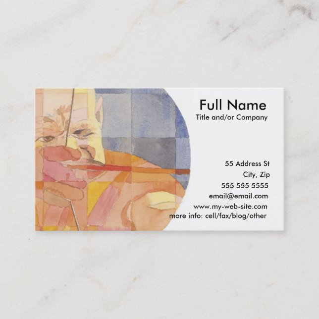 Tarjeta De Visita Zodiaco del sagitario (Anverso)