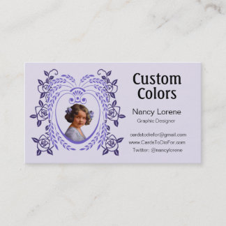 Tarjeta De Visita Zollie en púrpura