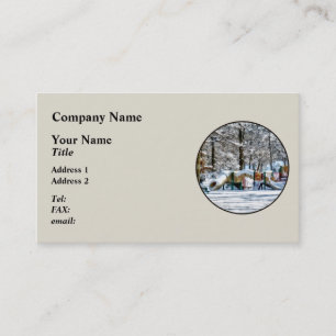 Tarjeta De Visita Zona de juegos de invierno