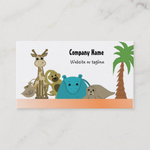 Tarjeta de visita Zoo Animal