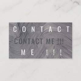 Tarjeta De Visita Zwissl me entra en contacto con gris de Adresscard