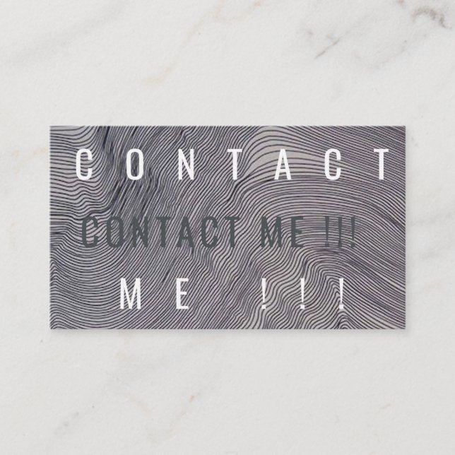 Tarjeta De Visita Zwissl me entra en contacto con gris de Adresscard (Anverso)