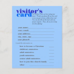 tarjeta de visitante