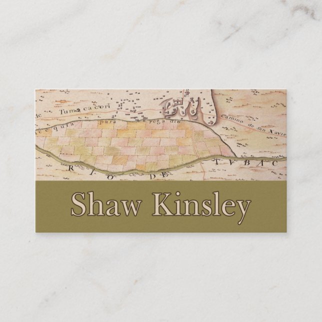 Tarjeta de visitas adaptable de Kinsley (Anverso)
