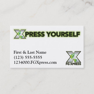 Tarjeta de visitas de FG Xpress #1