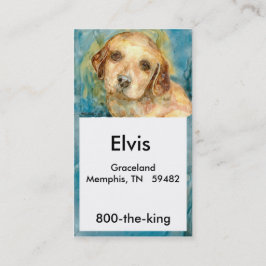 Tarjeta de visitas del perrito del perro
