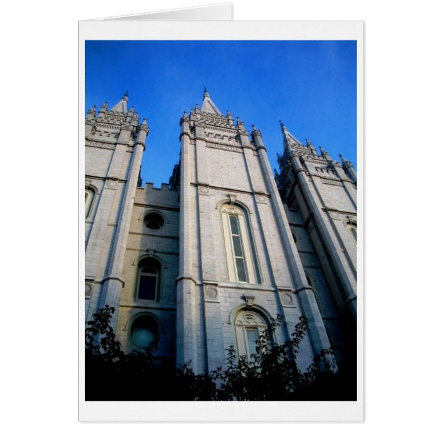 Tarjeta de vista de templo (Frente)