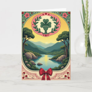 Tarjeta de Vista del Valle del Río Luminoso