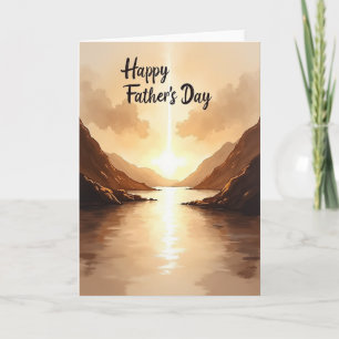 Tarjeta de Vista para el Día del Padre Etéreo