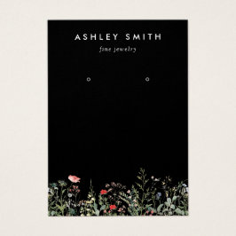 Tarjeta de visualización Black Wildflower Meadow E