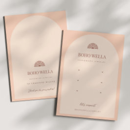 Tarjeta de visualización Boho Pink Arch Earch con 