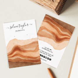 Tarjeta de visualización Boho Terracotta Earring N