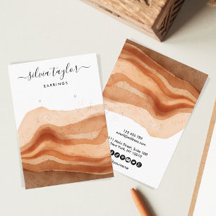 Tarjeta de visualización Boho Terracotta Earring N