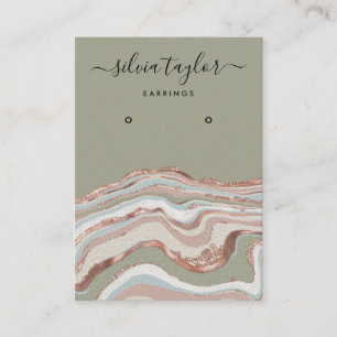 Tarjeta de visualización Calligraphy Agate moderno