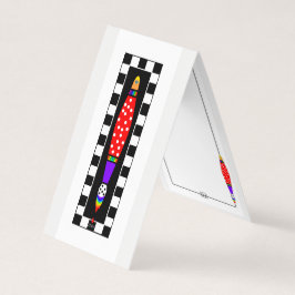 Tarjeta de visualización colorida del pincel de pi