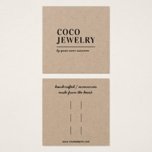 Tarjeta de visualización de accesorios de clips
