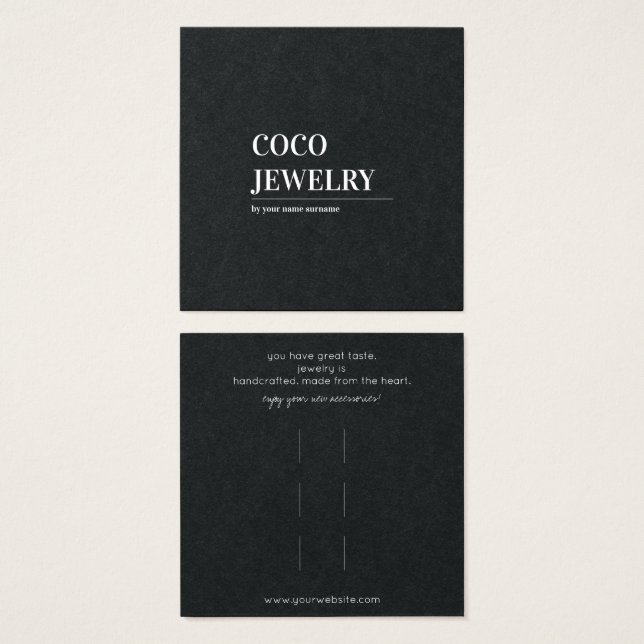 Tarjeta de visualización de accesorios para los cl (Anverso y reverso)