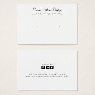 Tarjeta de visualización de anclaje minimalista