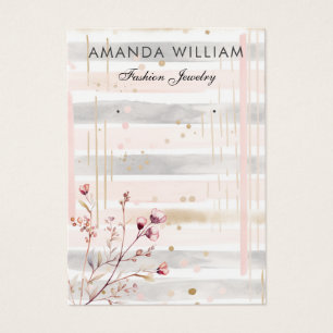 Tarjeta de visualización de anillo floral de flore
