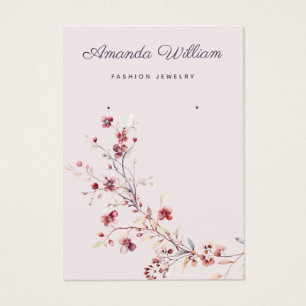 Tarjeta de visualización de anillo floral de flore