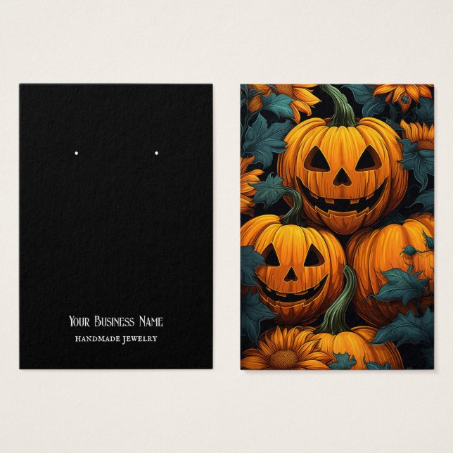 Tarjeta de visualización de auriculares de Hallowe (Anverso y reverso)