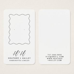 Tarjeta de visualización de bordes ondulados capri